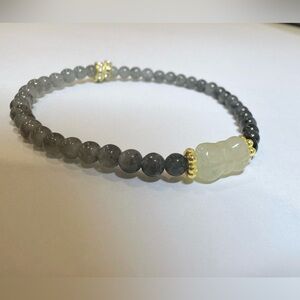 NEW Handcrafted DIY High-Quality Natural Burmese Jadeite Bead Bracelet